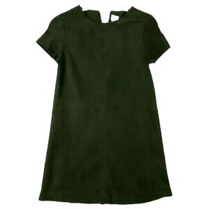 Zara Girls Faux Suede Dress, Forest Green, Size 13-14, Pre-Used, Excellent Cond.